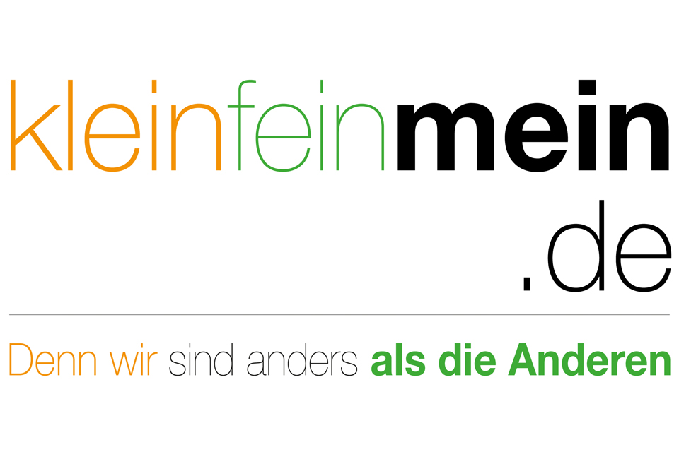 Logo KleinFeinMein.de Layouts Copyright Petra Fürst - Fürst Media
